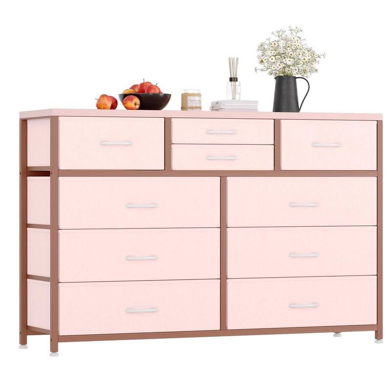 Wide 10 Drawer Dresser for Bedroom