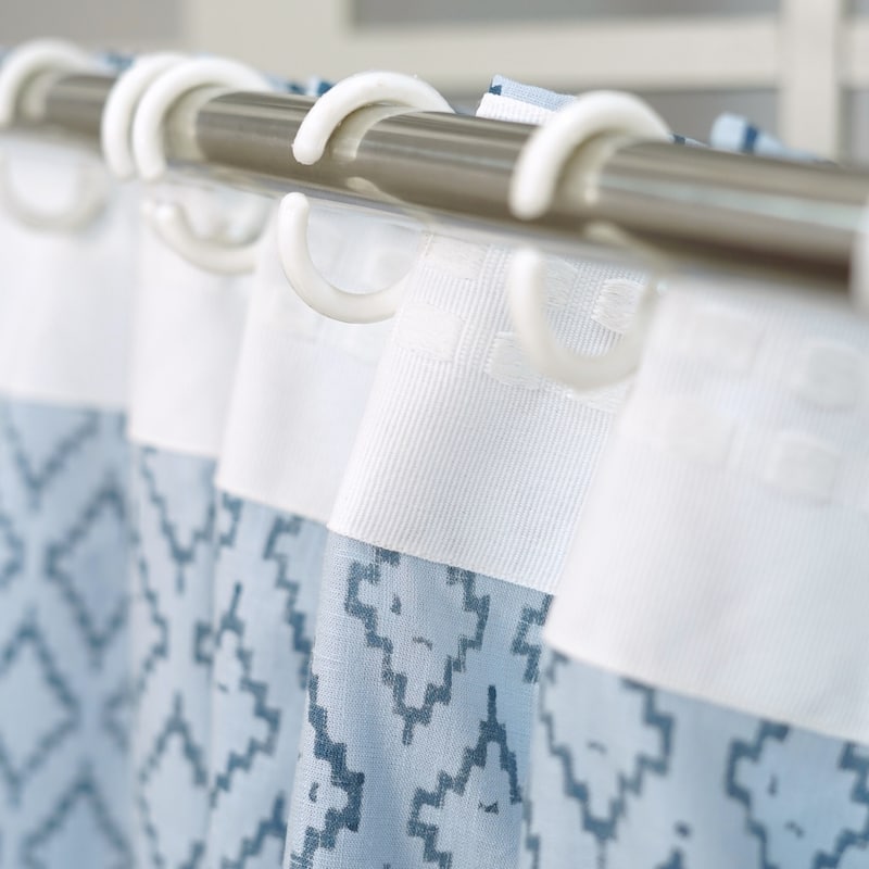 Fabdivine Handmade Block Print Floral Curtain Perfect for Room or Window Décor