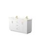 Option White, Gold Trim, Giotto Quartz Top