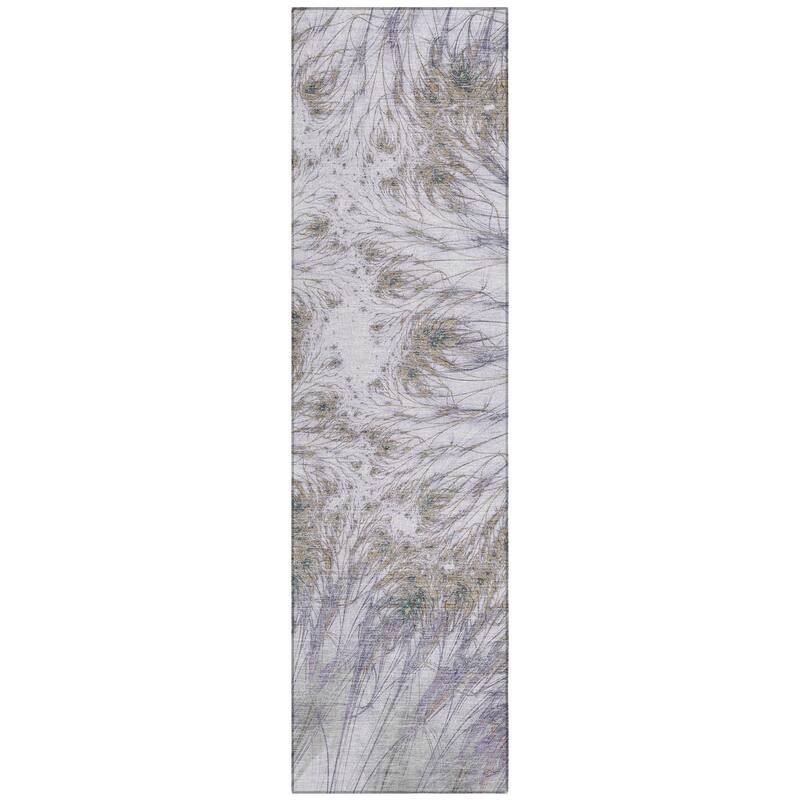 Machine Washable Indoor/ Outdoor Modern Cheraw Chantille Rug