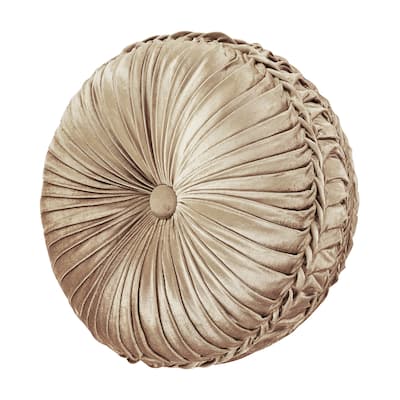 J. Queen New York Sandstone Tufted Round Decorative Throw Pillow