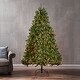 preview thumbnail 7 of 18, 7-foot Fraser Fir Pre-Lit String Light or Unlit Hinged Artificial Christmas Tree by Christopher Knight Home