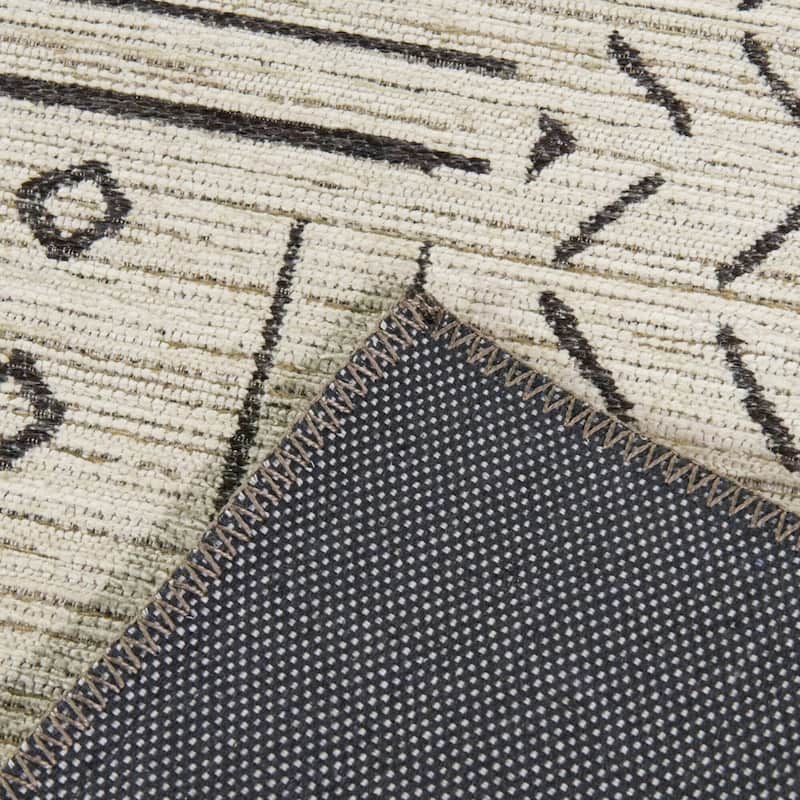 Rebetez Transitional Tribal Area Rug