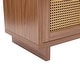 preview thumbnail 20 of 26, Wood Accent Cabinet Sideboard Buffet with Rattan Doors