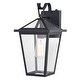 preview thumbnail 1 of 9, Vaxcel Lighting T0716 Derby 15" Tall Wall Sconce with Lantern Shade Matte Black