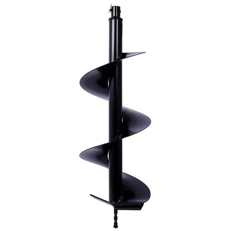2 Piece Steel Hole Digger Replacement Auger Bits,6"+10"