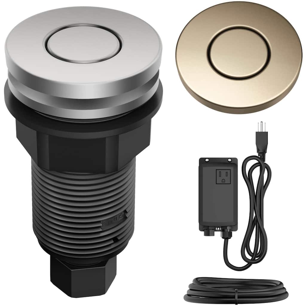 Kraus KWDA-200 Garbage Disposal Air Switch Kit with Flat-Top Push