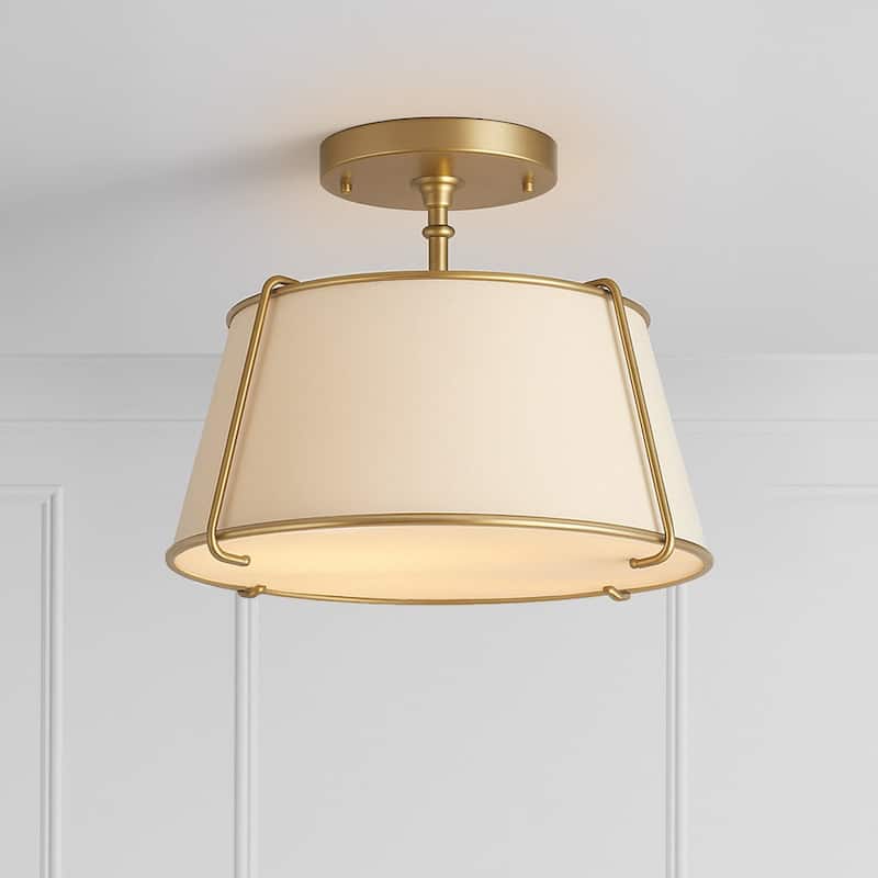 Crest Semi-Flush Mount - Gold