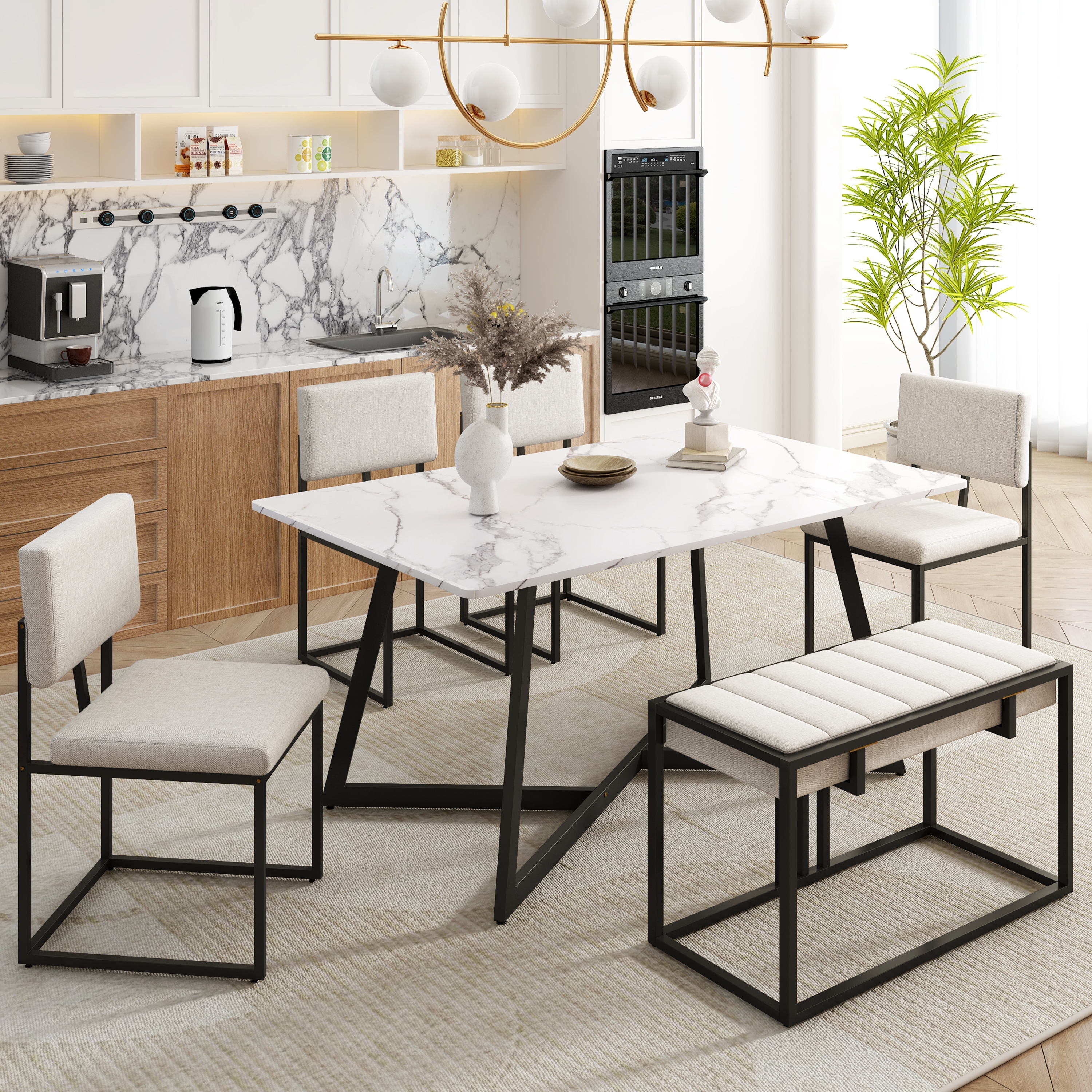 6Piece Sets Metal Dining Sets Bed Bath & Beyond