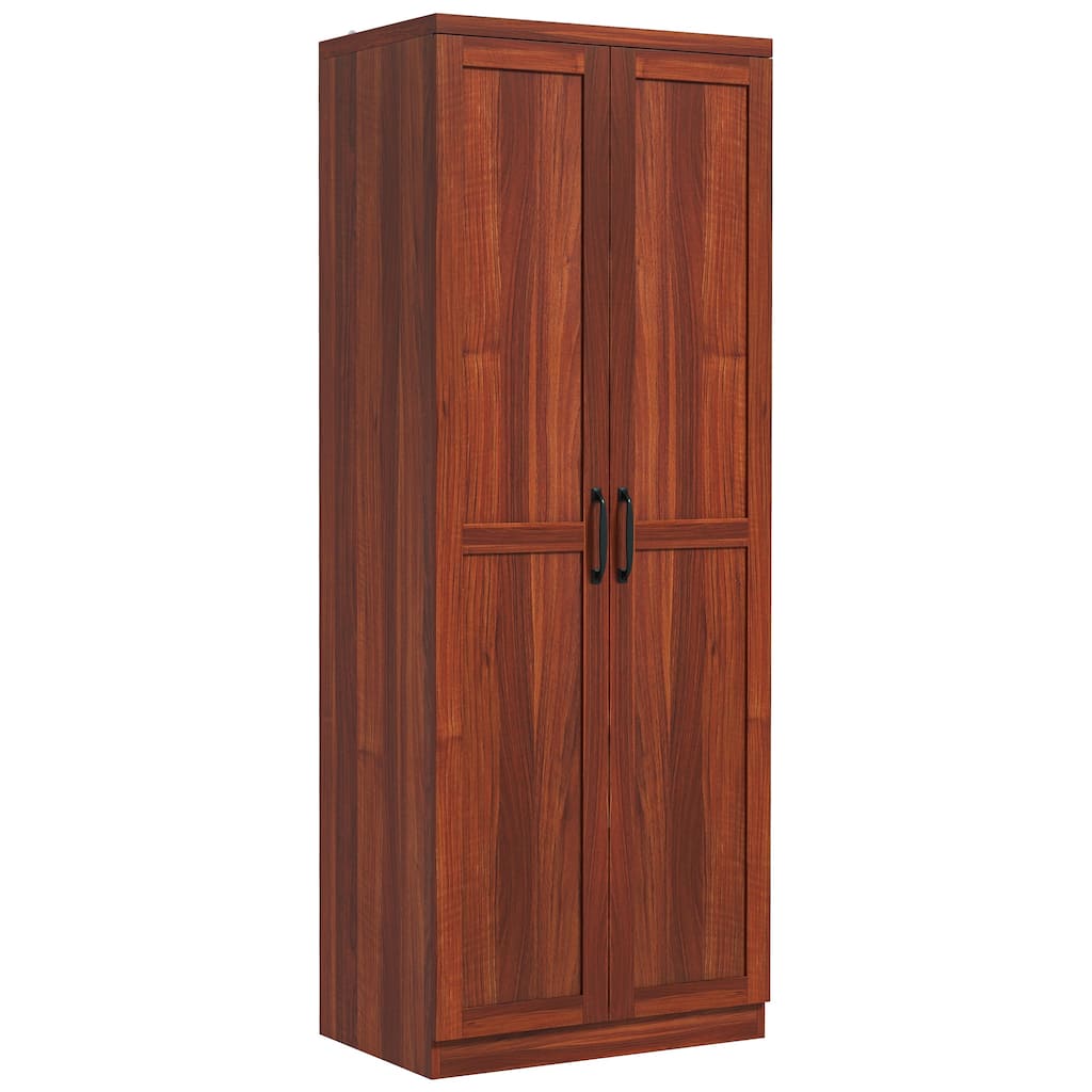 Vintage 2-Door Storage Cabinet with Two Adjustable Shelves for Dining Room
