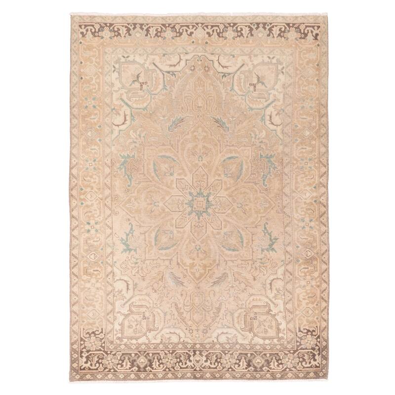 ECARPETGALLERY Hand-knotted Sarabi Tan Wool Rug - 6'6 x 9'5