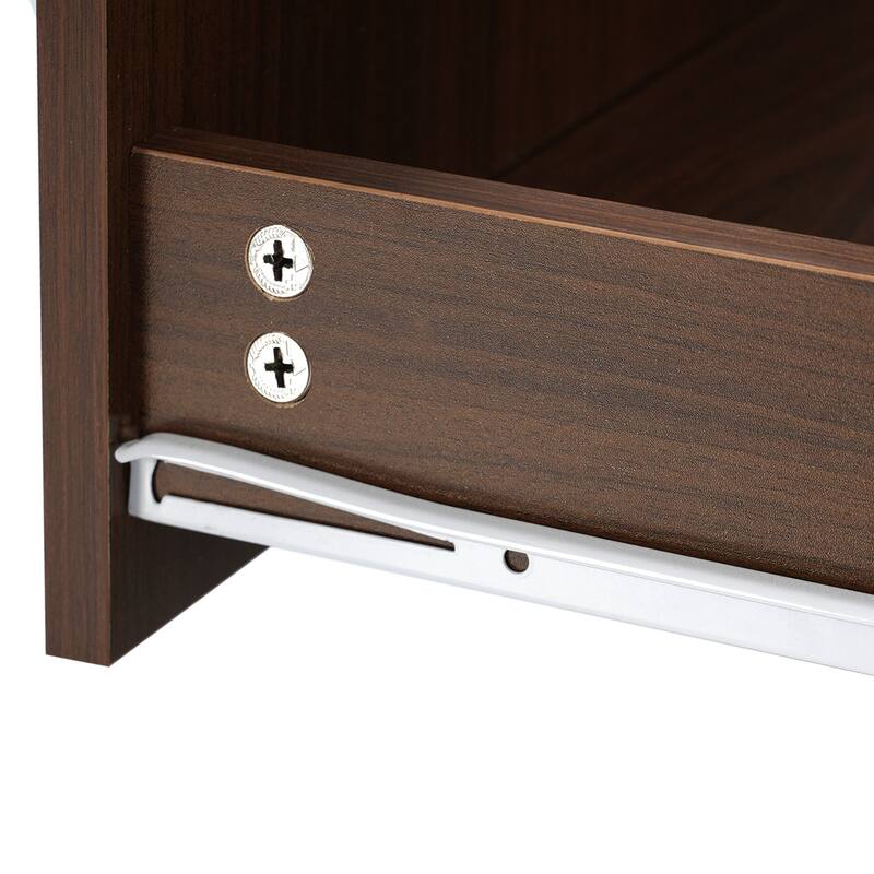 Square 360°Rotating Coffee Table with 2 Drawers