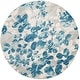 preview thumbnail 20 of 47, SAFAVIEH Evoke Floral Area Rug 6'7" Round - Grey/Light Blue - Round