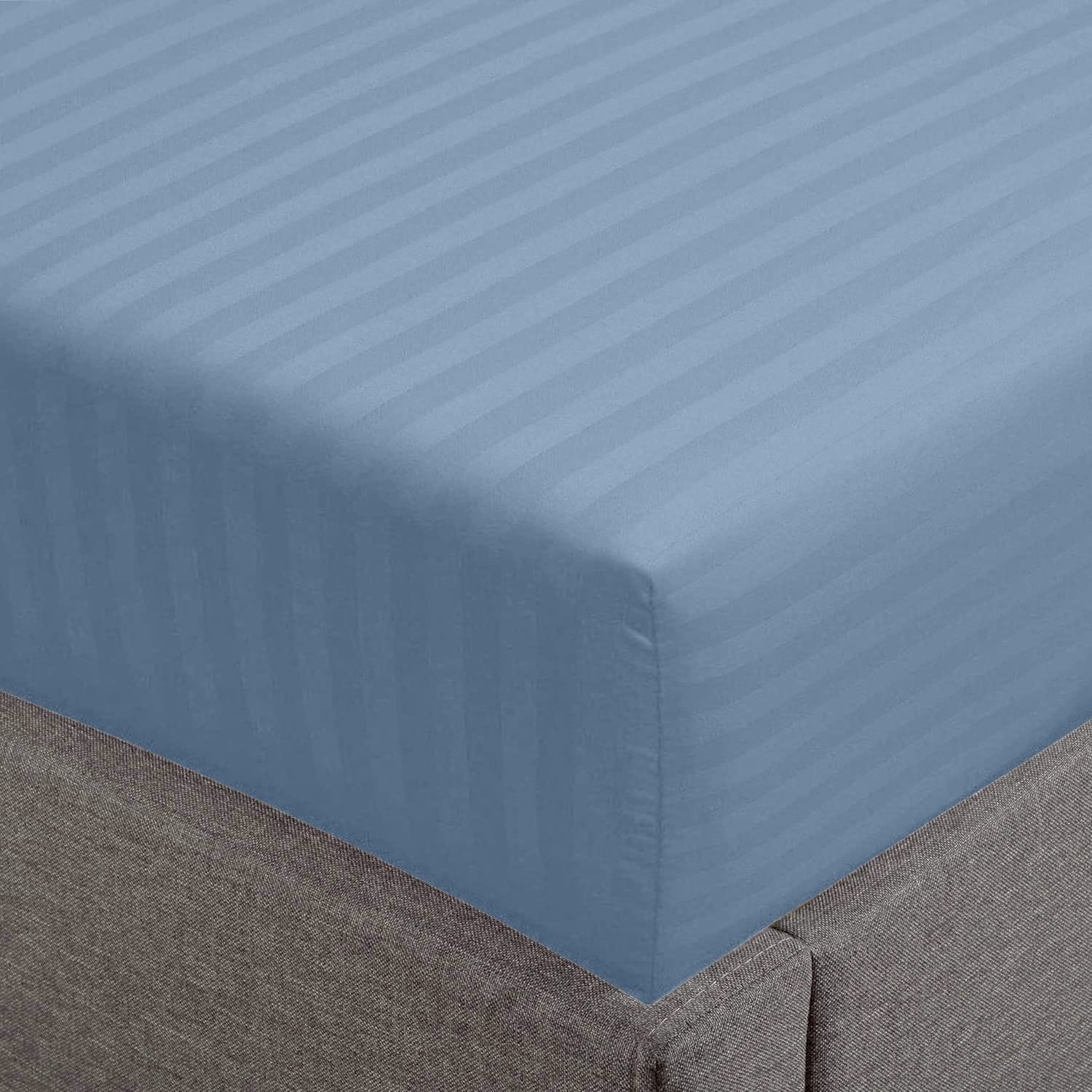 Feather & Stitch 500 Thread Count Damask Stripe ONLY Fitted Sheet