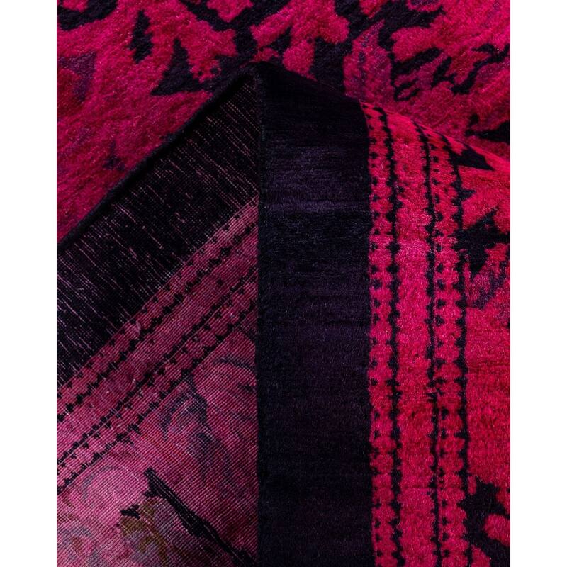 Fine Vibrance One-of-a-Kind Handmade Area Rug - Pink, 5' 10" x 9' 0" - 5' 10" x 9' 0"