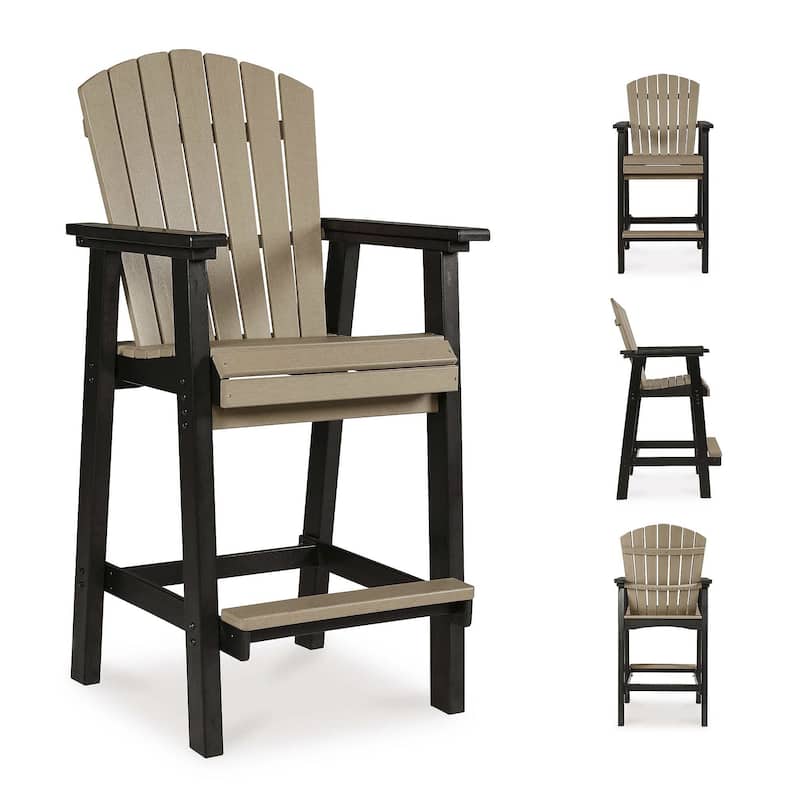 Signature Design by Ashley Fairen Trail Outdoor Poly All Weather Tall Barstool, 2 Count - 26.25" W x 26.75" D x 52" H