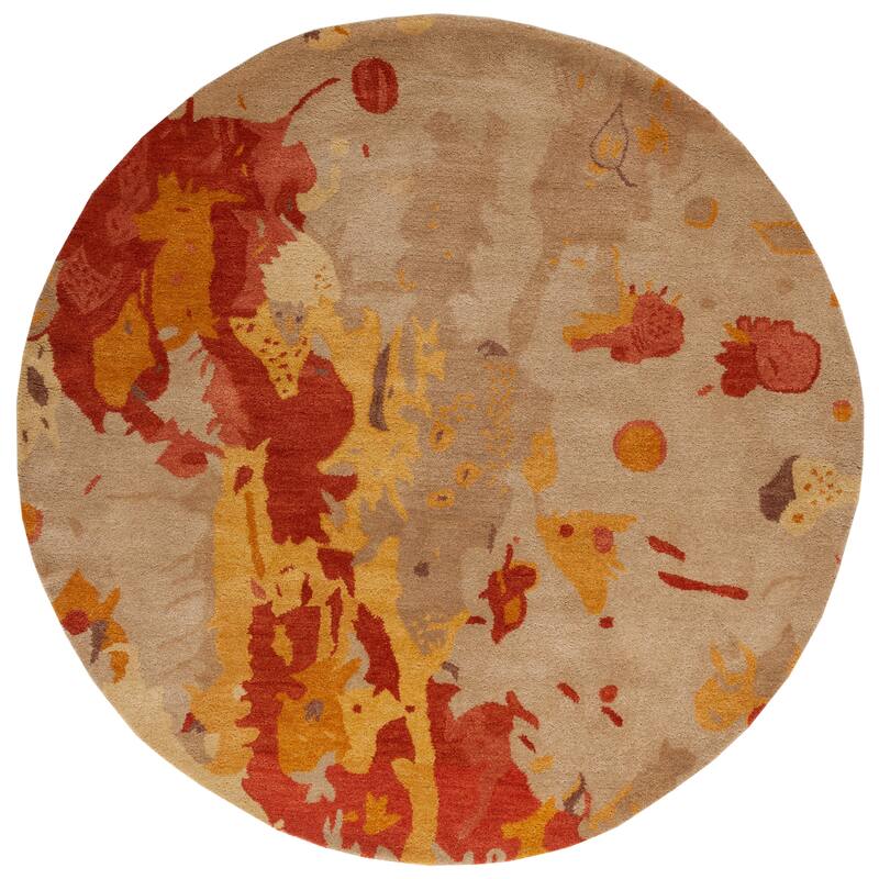 SAFAVIEH Handmade Soho Kaylin Splashes N.Z. Wool Rug