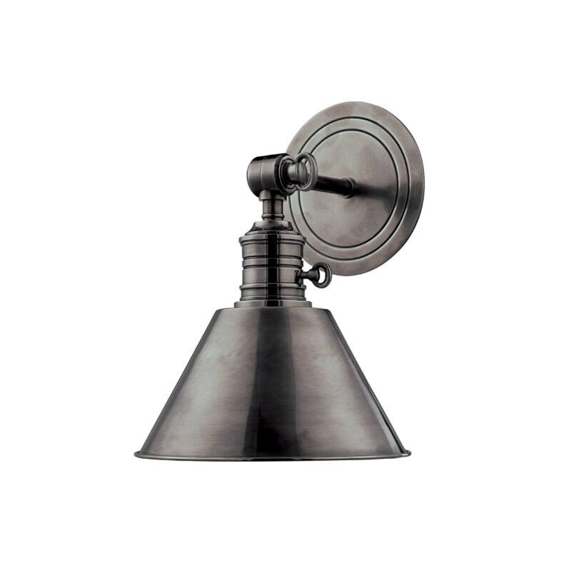 Hudson Valley Lighting Garden City 11" Tall Wall Sconce with Black