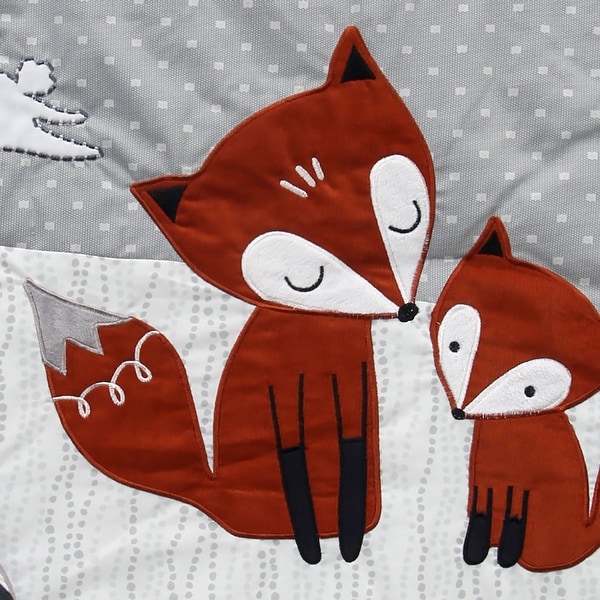 raccoon crib bedding