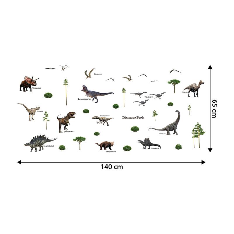 Walplus Dinosaur Park Children Wall Sticker DIY Art Nursery Room Decal