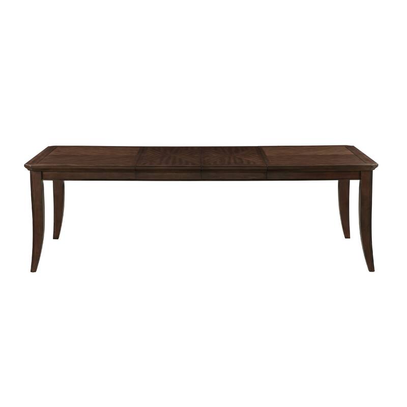 Bobby Dining Table with Extension Leaf, Cherry Birch Wood 78-96 Inch