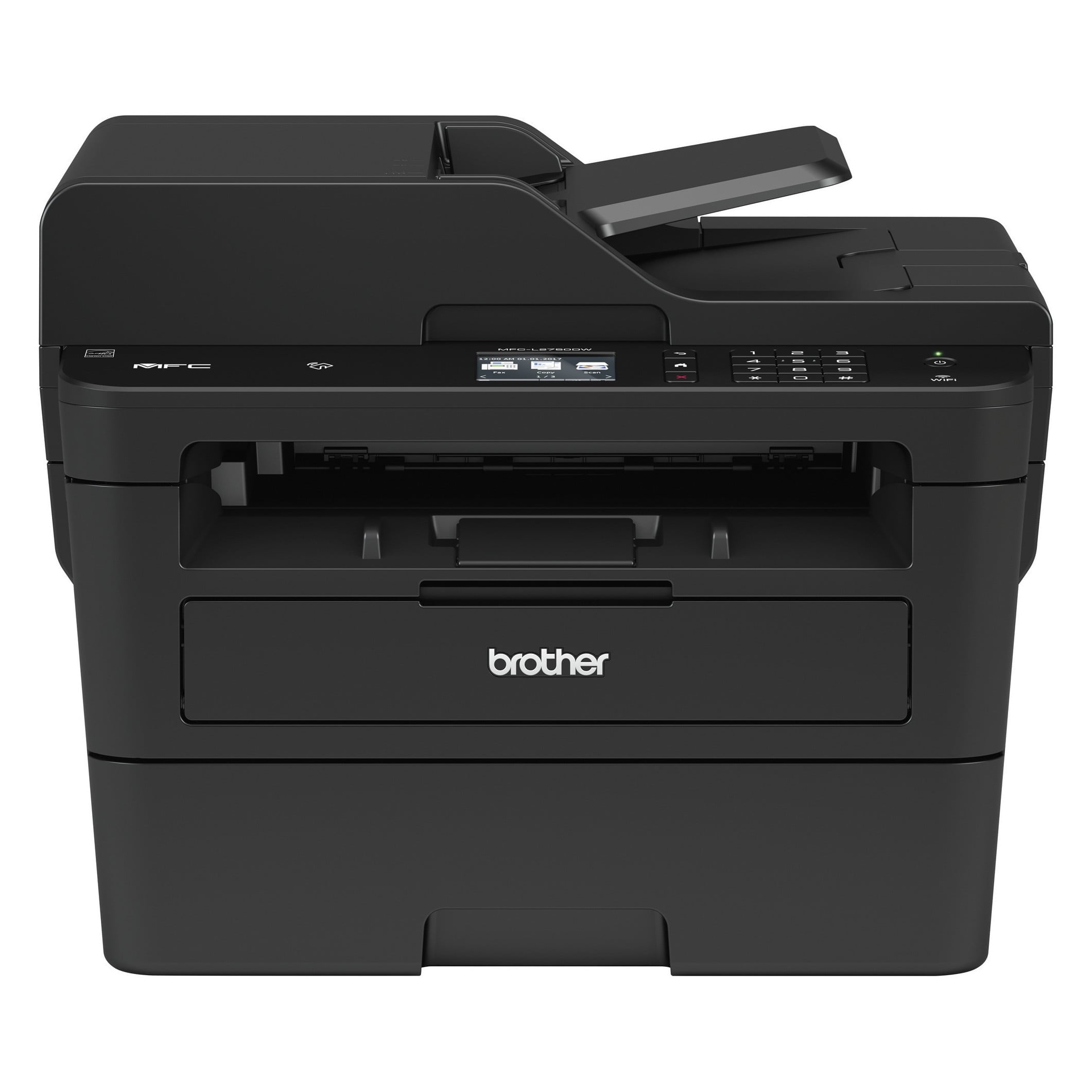 Monochrome All-in-One Wireless Laser Printer, Duplex Copy & Scan - Black