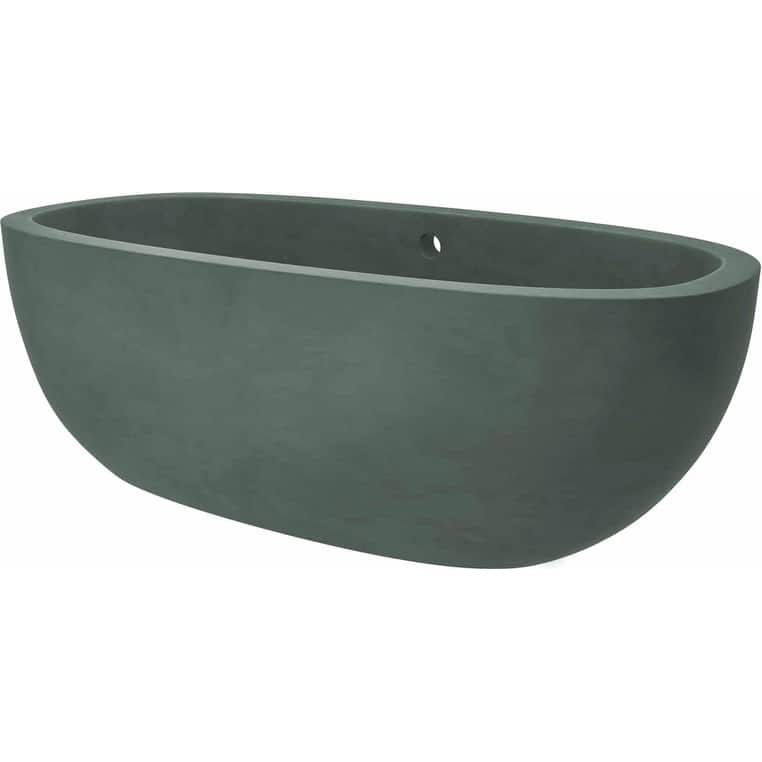 Native Trails Avalon 72" NativeStone Free Standing Bath Tub with - Forest
