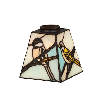 5"Sq Backyard Friends Shade