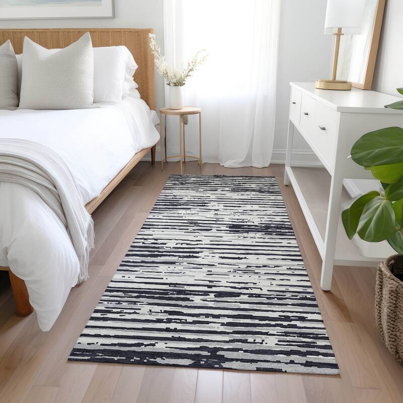 Machine Washable Indoor/ Outdoor Chantille Abstract Ombre Rug