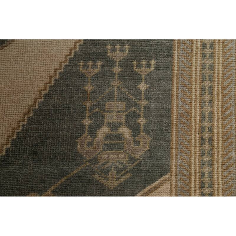 Vintage Anatolian Oriental Wool Area Rug Hand-knotted Office Carpet - 5'6" x 10'3"