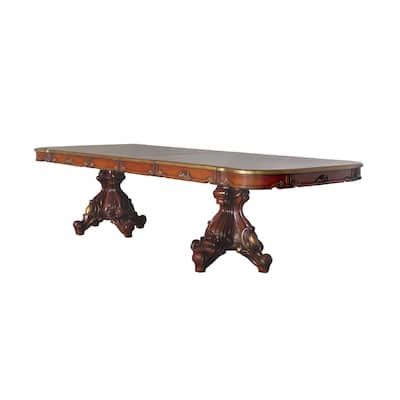 Deveraux Honey Oak Removable Leaf Dining Table