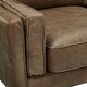 preview thumbnail 8 of 9, Darius Tan Oxford Leather Sofa by iNSPIRE Q Modern