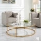 preview thumbnail 3 of 4, Uttermost Radius Modern Circular Coffee Table - 48"W x 15"H x 48"D