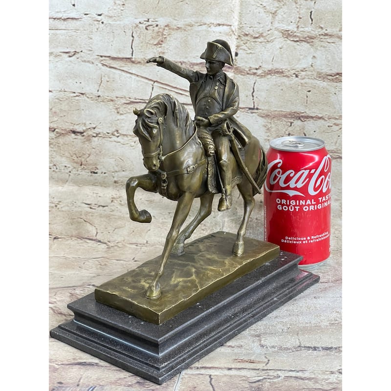 Signed Original Aldo Vitaleh Napoleon French Emperor Bronze Sculpture Figurine
