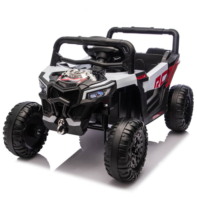 12V Kids Ride On Electric UTV W/2.4G Parents Control, Slow Start & Swing Function, Anti-Slip Wheels