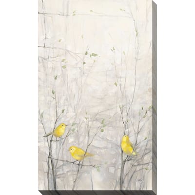 "Birds in Trees I" by Julia Purinton Print on Canvas