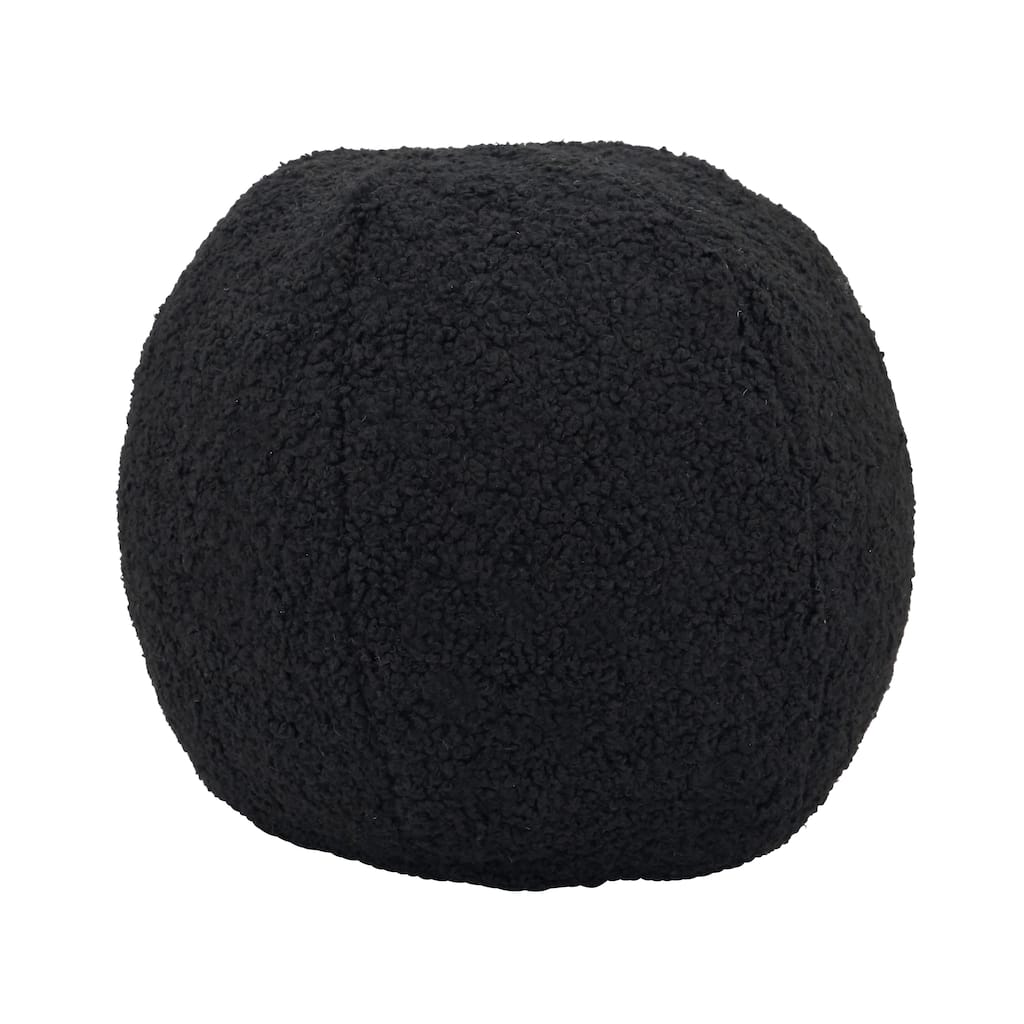 Fluffy Fun Faux Fur Ball Poly Filled Throw Pillow