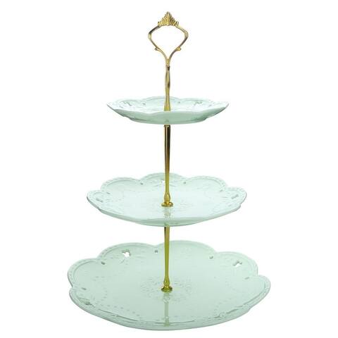 MALACASA Sweet Time 3-tier Cupcake Tower Stand