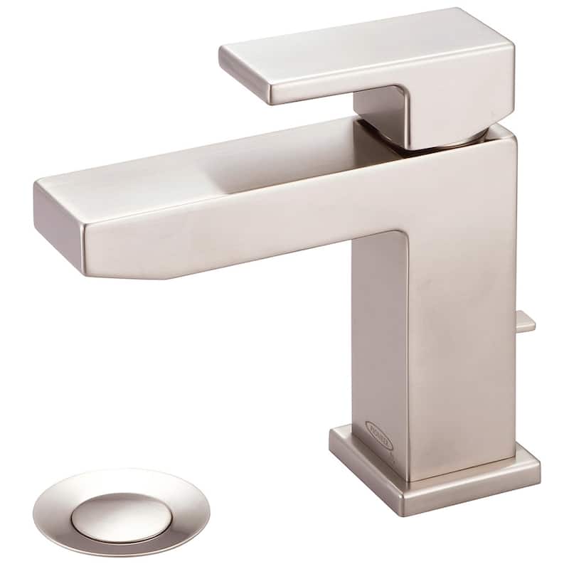 Pioneer Faucets Mod 1.2 GPM Single Hole Bathroom Faucet with Brass - Brushed Nickel