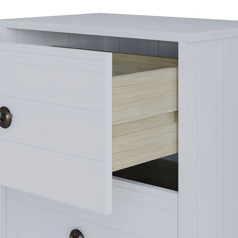 CraftPorch Clean-Lines Minimalist 2-Drawer Nightstand
