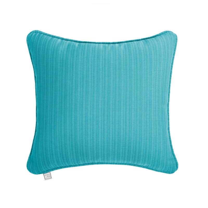 Sherry Kline Island Breeze Corded Indoor/Outdoor Pillows & Chaise Lounge - 18"x18" - Peacock