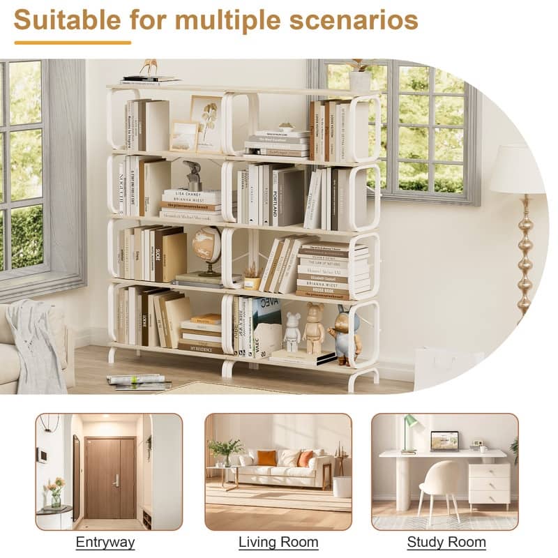 5 Tier Large Bookshelf, Bookcase Home Office Open Bookshelf
