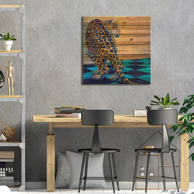 Nayla Print On Wood by Iris Scott - Multi-Color