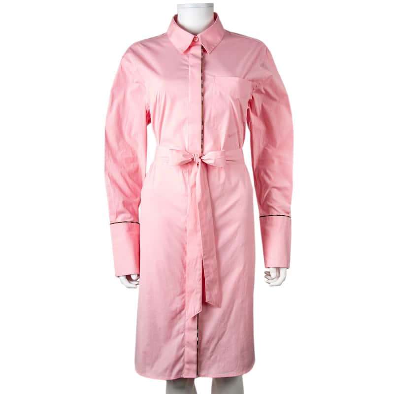 Burberry Ivery Belted Shirt Dress - US Size 4