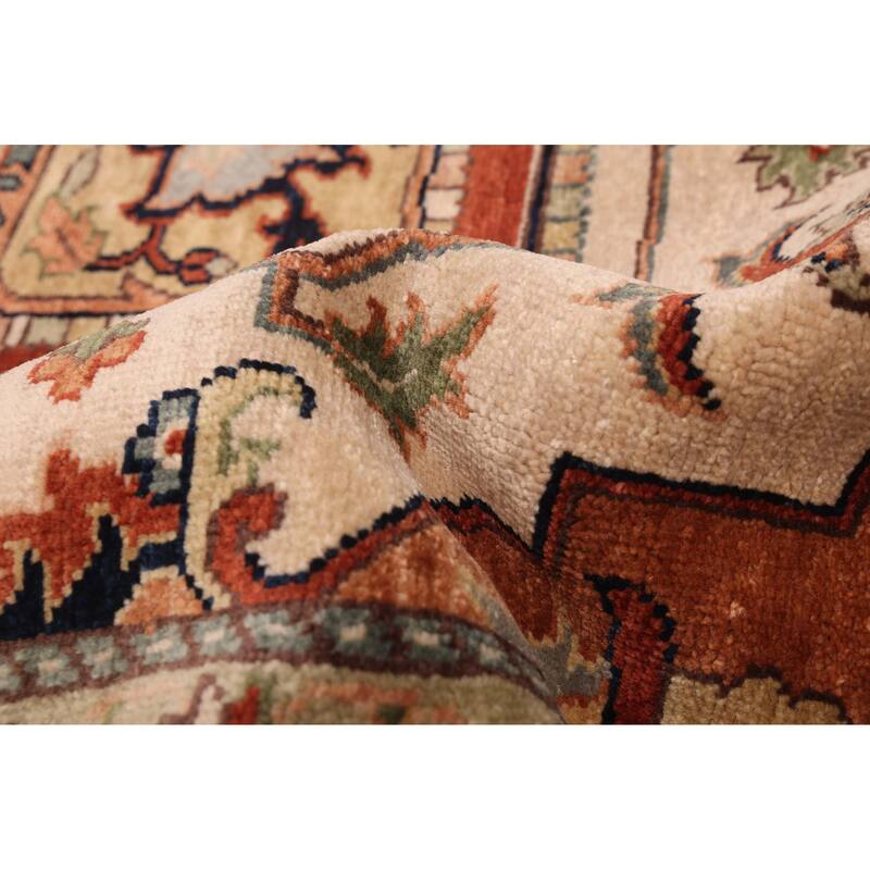 ECARPETGALLERY Hand-knotted Jules Sultane Ivory Wool Rug - 8'11 x 12'0