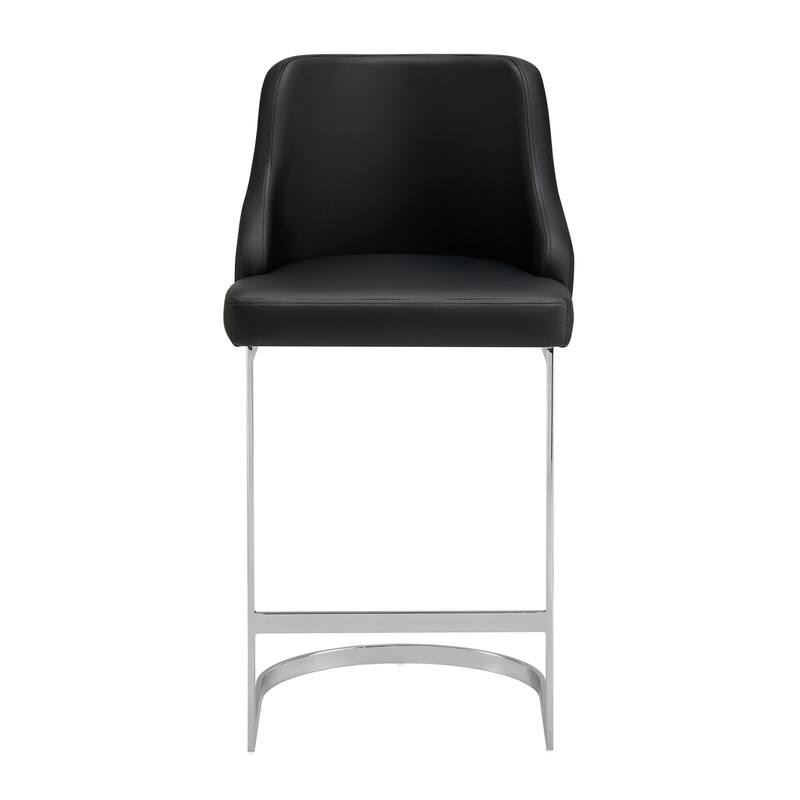 25.8'' Velvet/Leather Counter Height Bar Stools, Set of 2/3 - 36.6"H x 18.9"W x 20.5"D