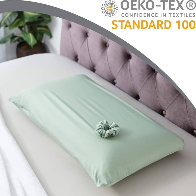 Beauty Pillow Cover Keeps Hair Tangle Free and Bonus Matched Scrunchie