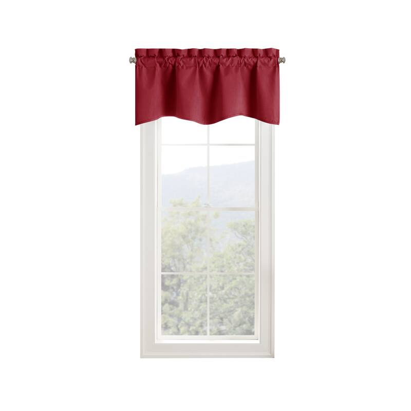 Eclipse Kendall Solid Scalloped Valance
