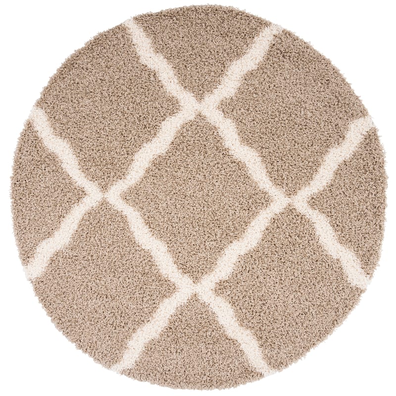 SAFAVIEH Dallas Shag Hacer Trellis 1.5-inch Thick Rug