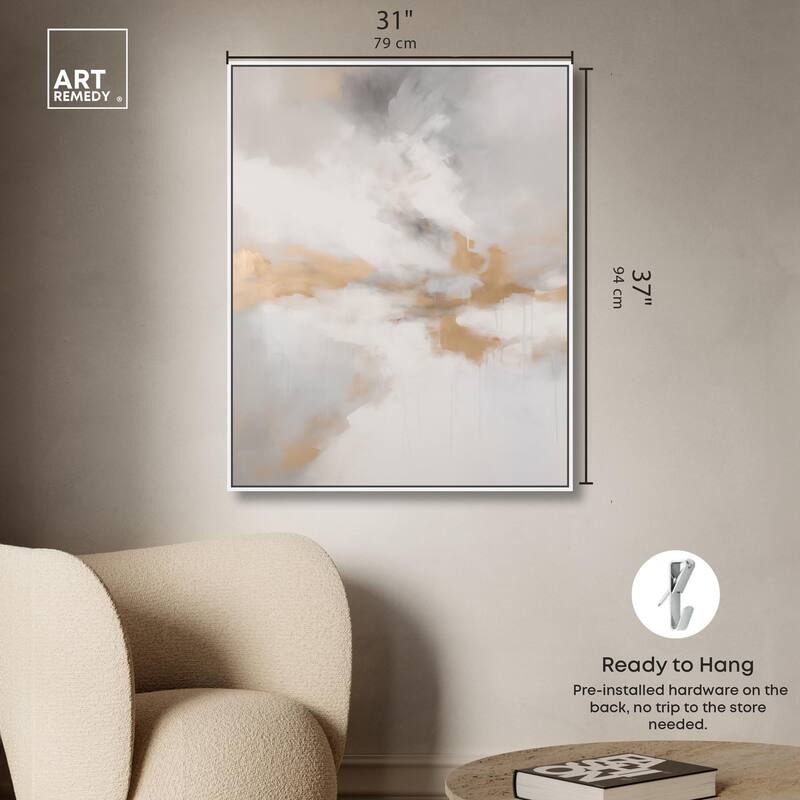 Fleeting Gold I Canvas by Art Remedy